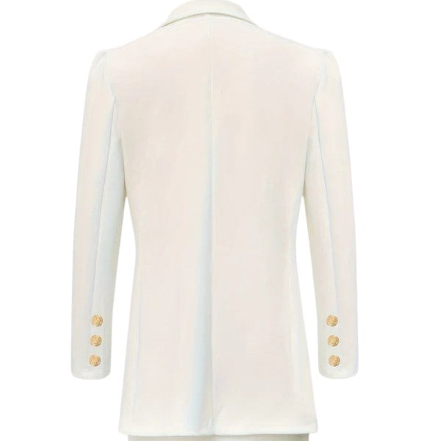 Blazer Damen Doppelreihig, maßgeschneidert, goldene Knöpfe, formelle Jacke