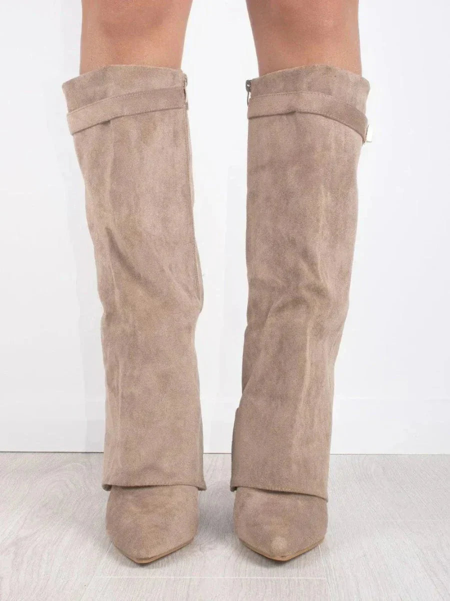 Damen Stiefel Bequeme hohe Passform für den Alltag