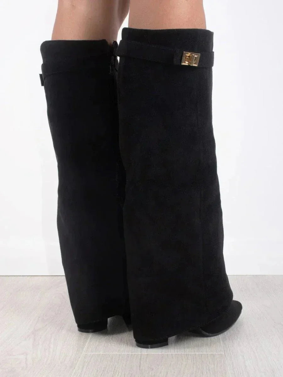 Damen Stiefel Bequeme hohe Passform für den Alltag