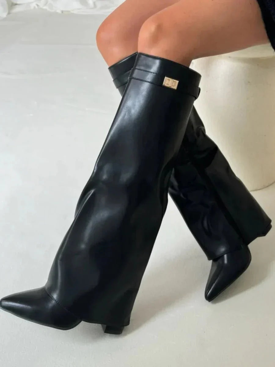 Damen Stiefel Bequeme hohe Passform für den Alltag