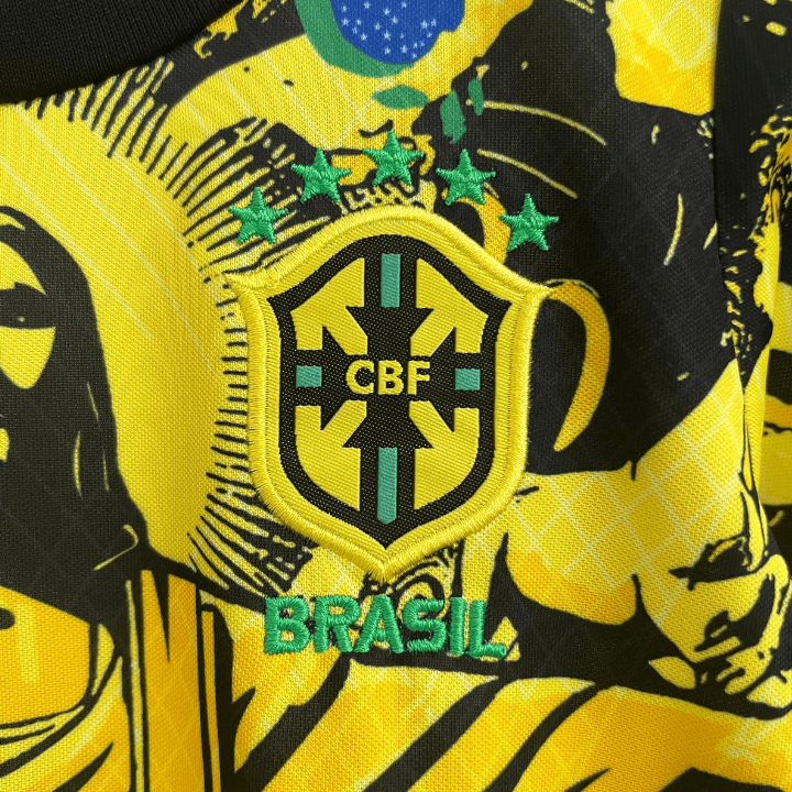 Brazil Jesus Christ the Redeemer Kids Jersey – Yellow Edition