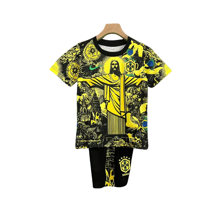 Brasil Jesus Christus der Erlöser Kinder-Trikot – Gelbe Edition