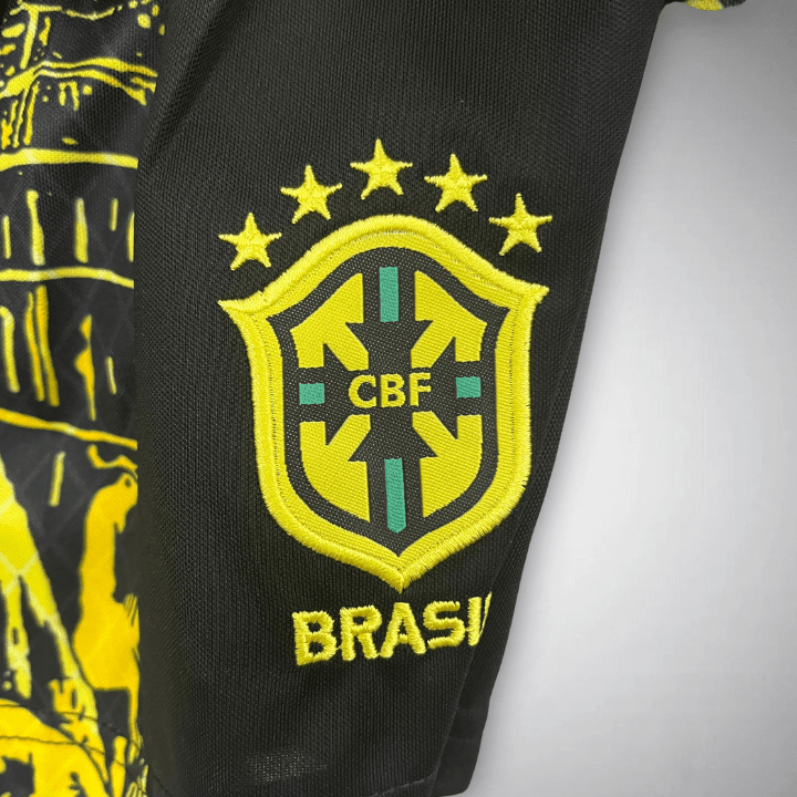 Brazil Jesus Christ the Redeemer Kids Jersey – Yellow Edition