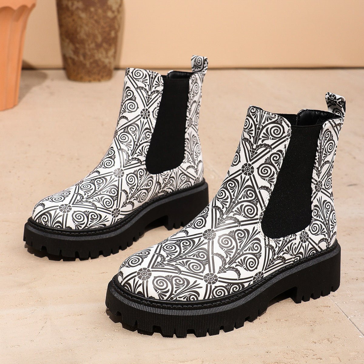 Botines Chelsea para mujer de longitud al tobillo, antideslizantes para invierno