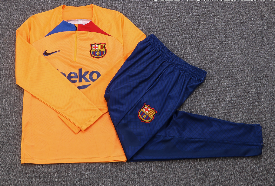 Barcelona 22-23 Fato de Treino Laranja