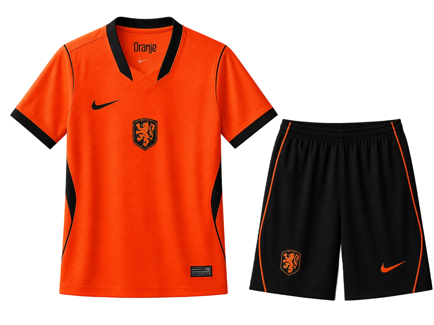Camisola principal infantil dos Países Baixos 2026/2027