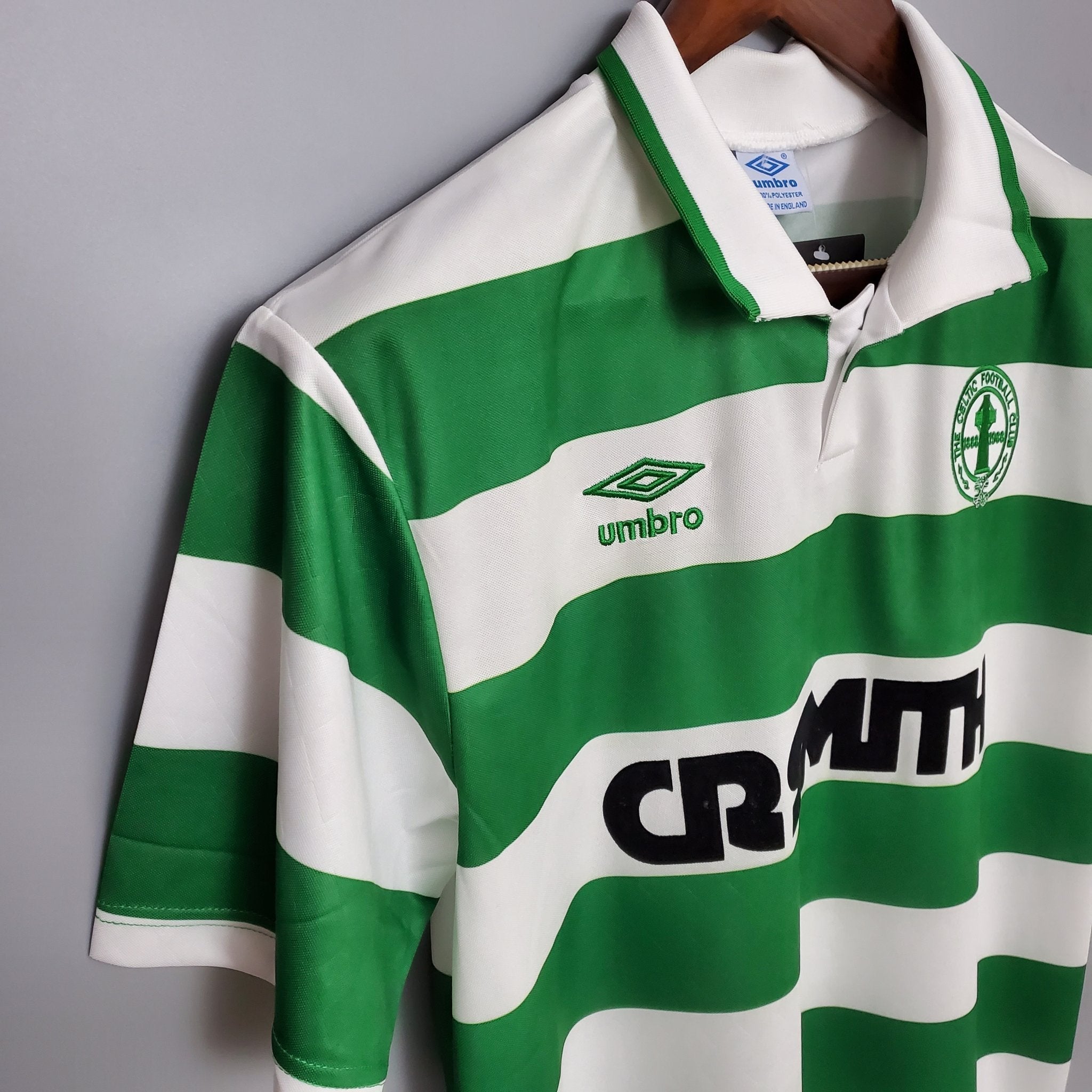 Camiseta retro local Celtic Glasgow 1987-1989