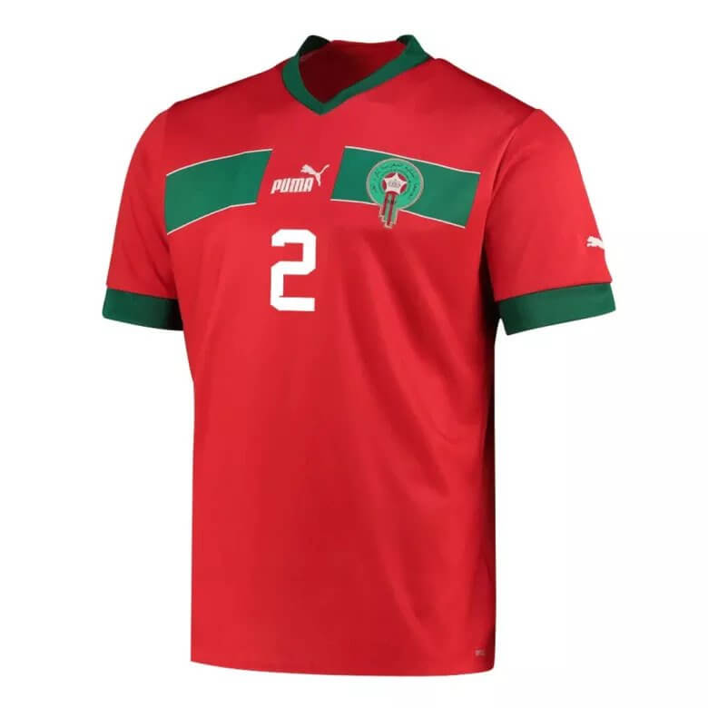 HAKIMI 2 Camisola Casa Marrocos Mundial 2022