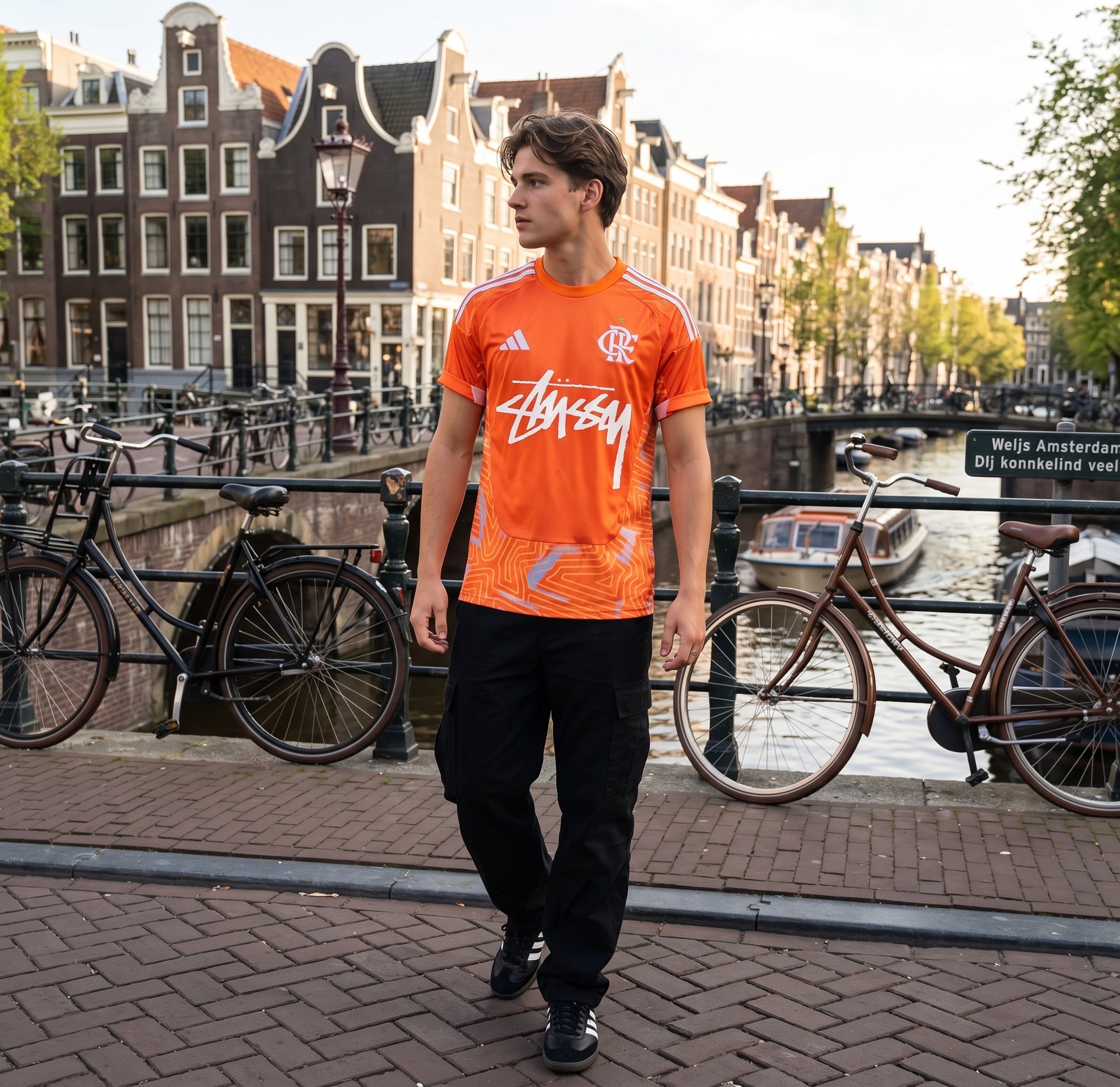 Flamengo Stussy Orange Jersey