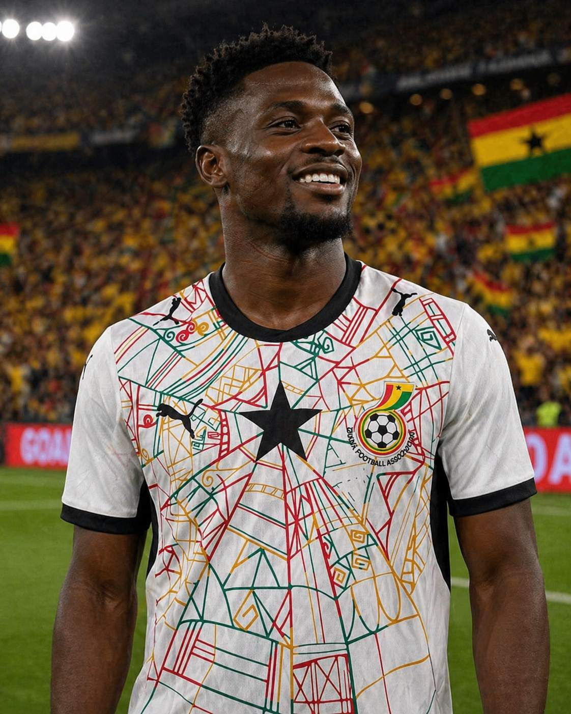 Camisola principal do Gana para o Mundial 2026