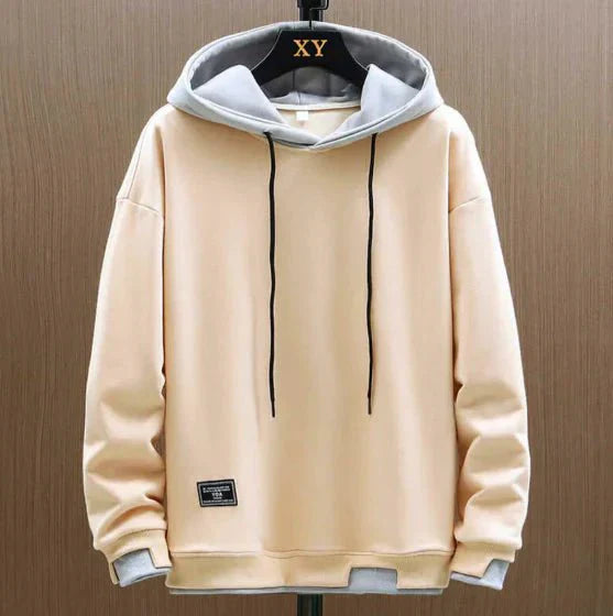 Sweatshirt com Capuz Masculino Quente Manga Comprida Casual de Inverno
