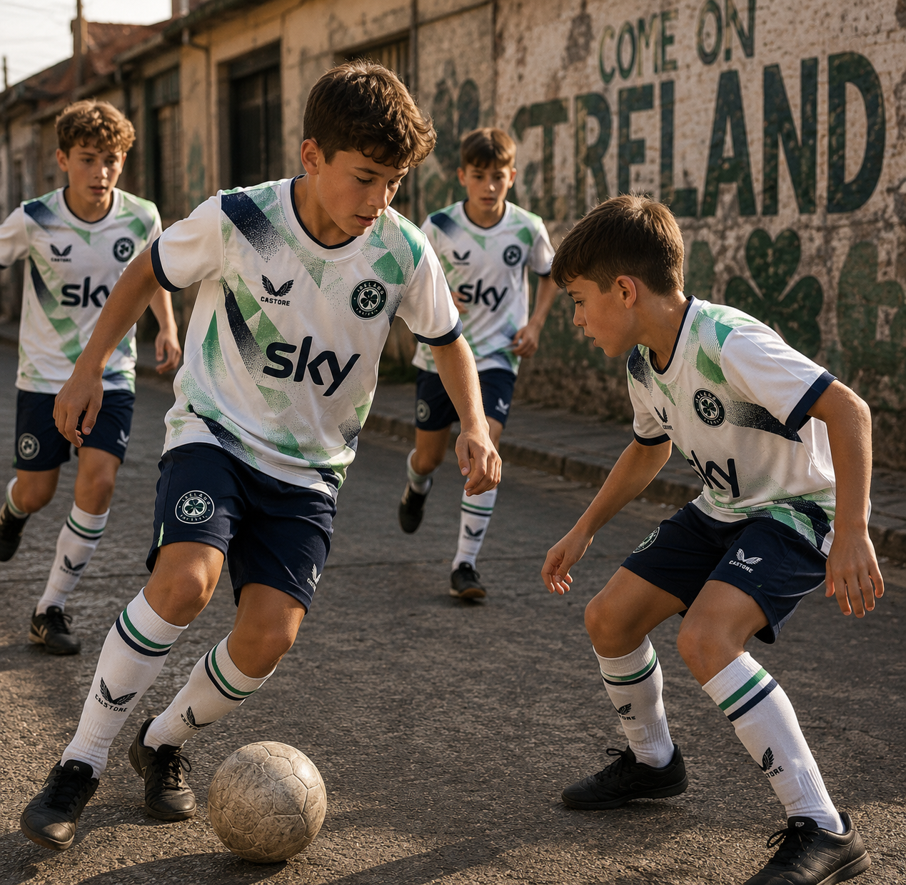 Camisola infantil Irlanda fora 2026/2027