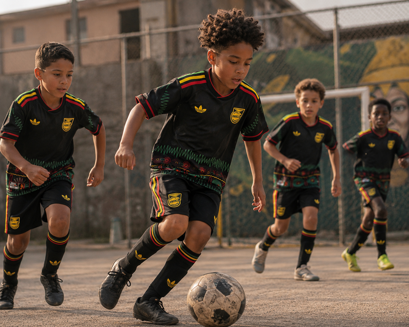 Jamaica 2026 kids football jersey