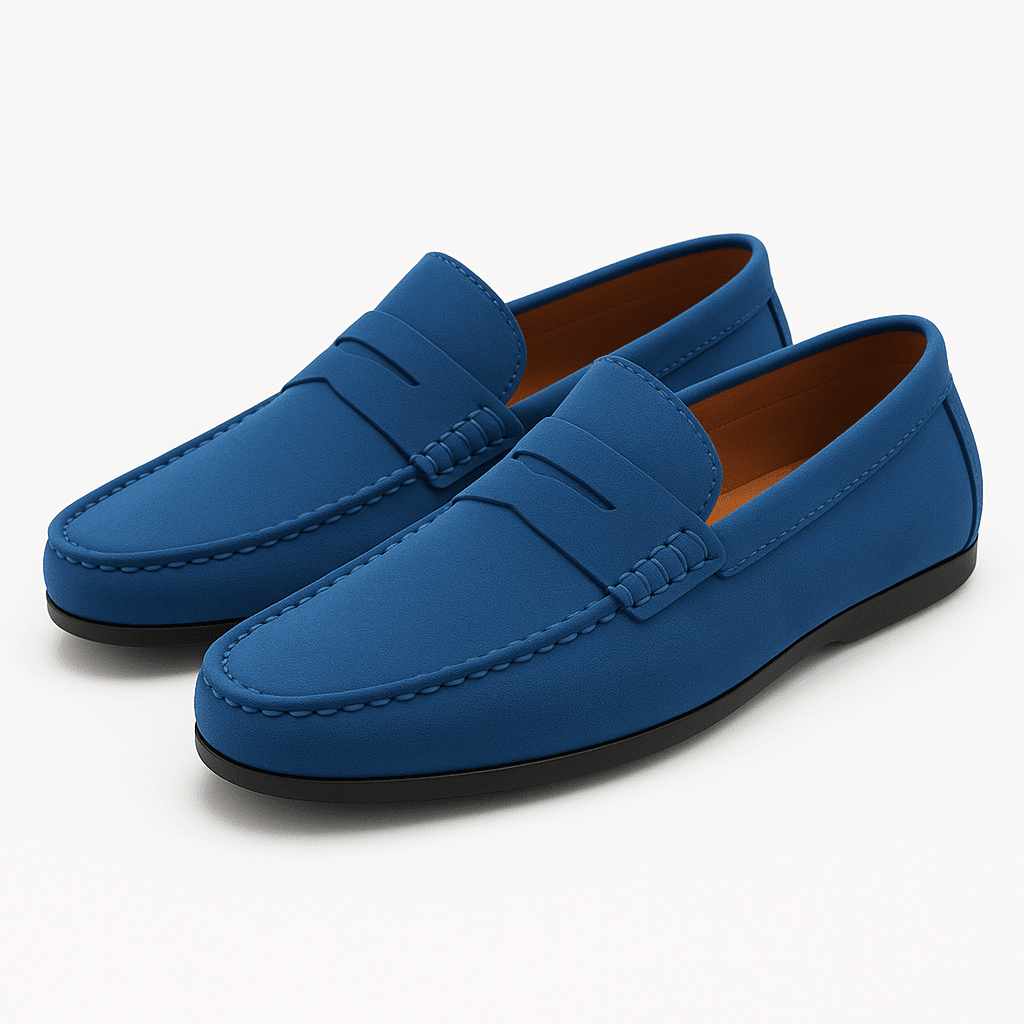 Loafers Herren Wildleder Slipper Bequeme Lässige Schuhe