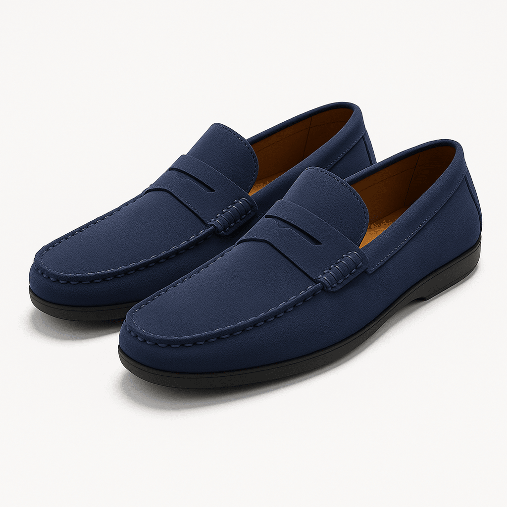 Loafers Herren Wildleder Slipper Bequeme Lässige Schuhe