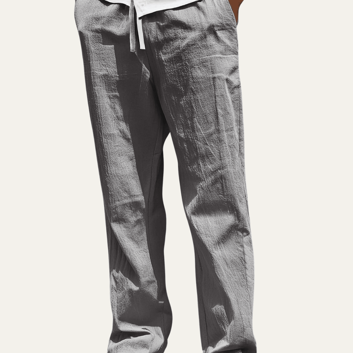 Pantalones de lino para hombre — Ajuste entallado y diseño de pierna moldeada