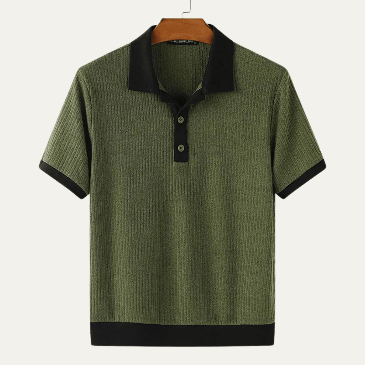 Polo de hombre — Ajuste regular, mangas cortas y cierre con botones