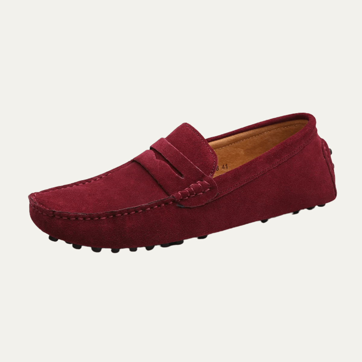 Herren Slipper — Mokassin-Naht, flaches Profil