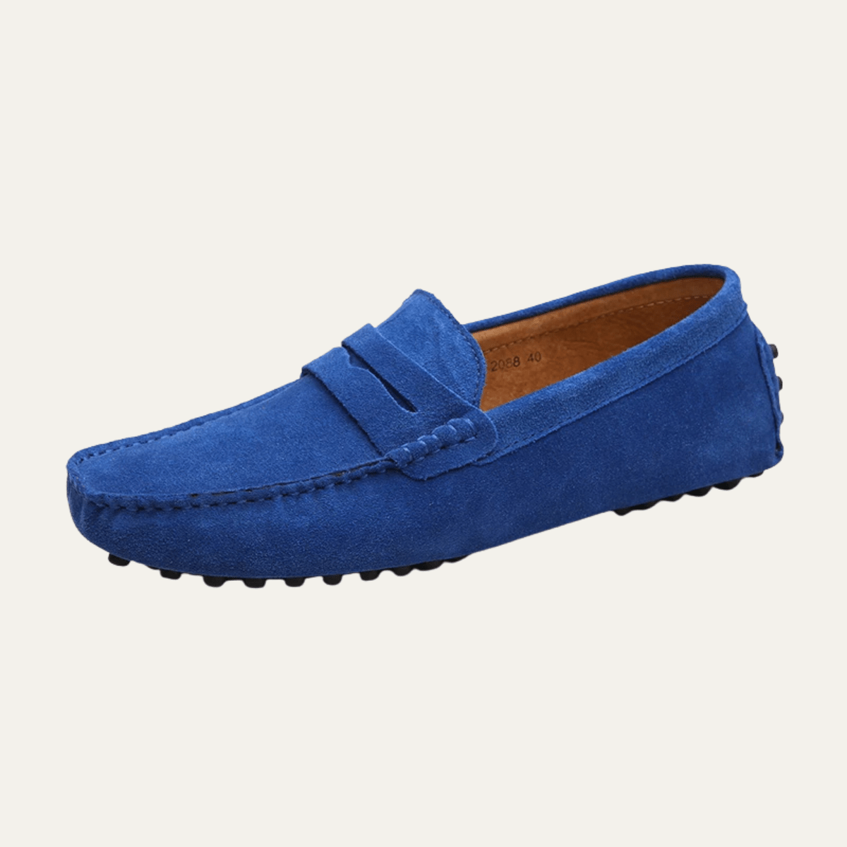 Herren Slipper — Mokassin-Naht, flaches Profil