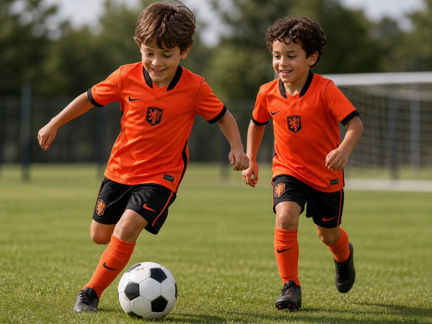 Camisola principal infantil dos Países Baixos 2026/2027