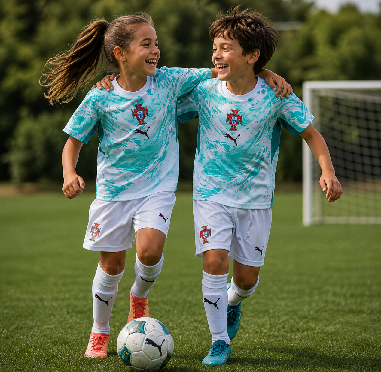 Portugal 2026 Away Kids jersey