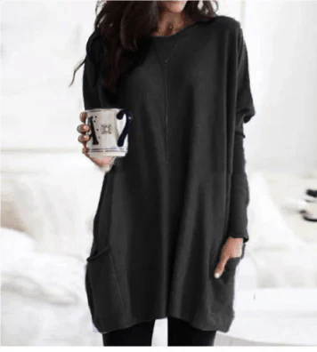 Damen Pullover Lockerer Schnitt Komfort Alltag Look