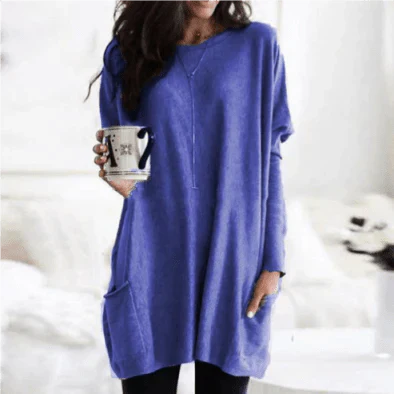 Damen Pullover Lockerer Schnitt Komfort Alltag Look