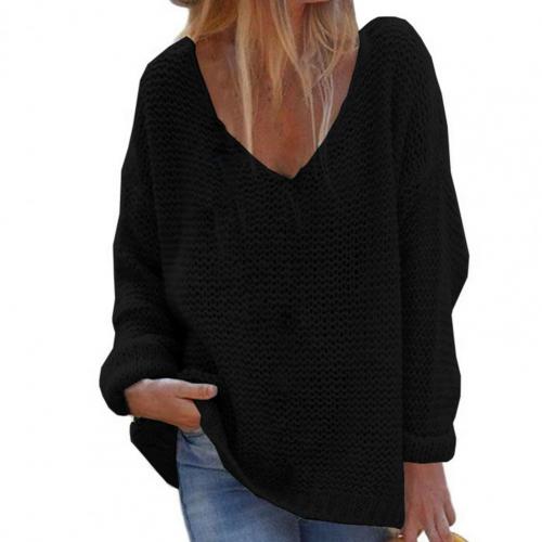 Suéter para mujer cálido, holgado, de ajuste relajado y estilo elegante para todos los días