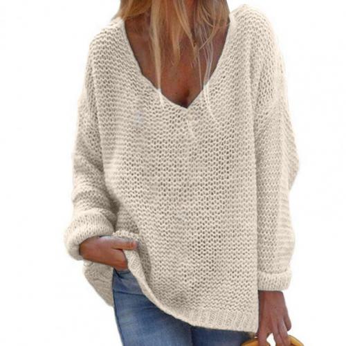 Suéter para mujer cálido, holgado, de ajuste relajado y estilo elegante para todos los días