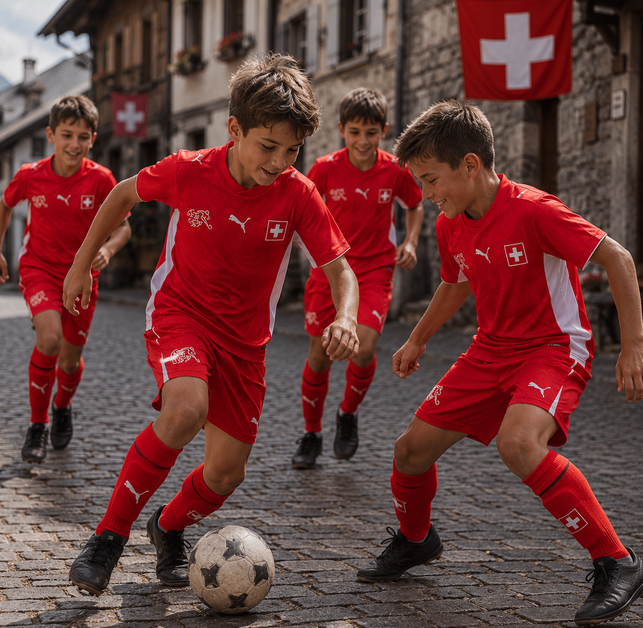 Switzerland 2026 Kids World Cup Jersey