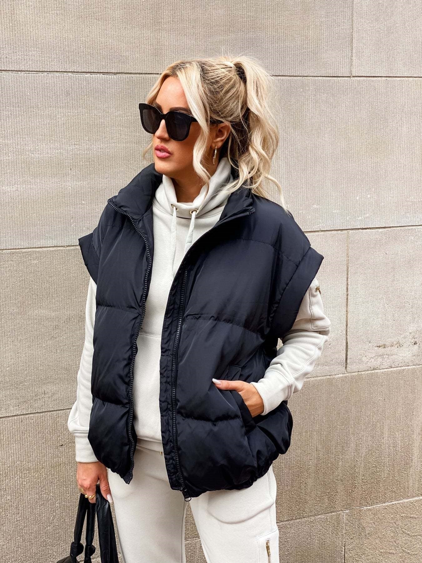 Chaleco para mujer, top sin mangas casual y elegante para uso diario