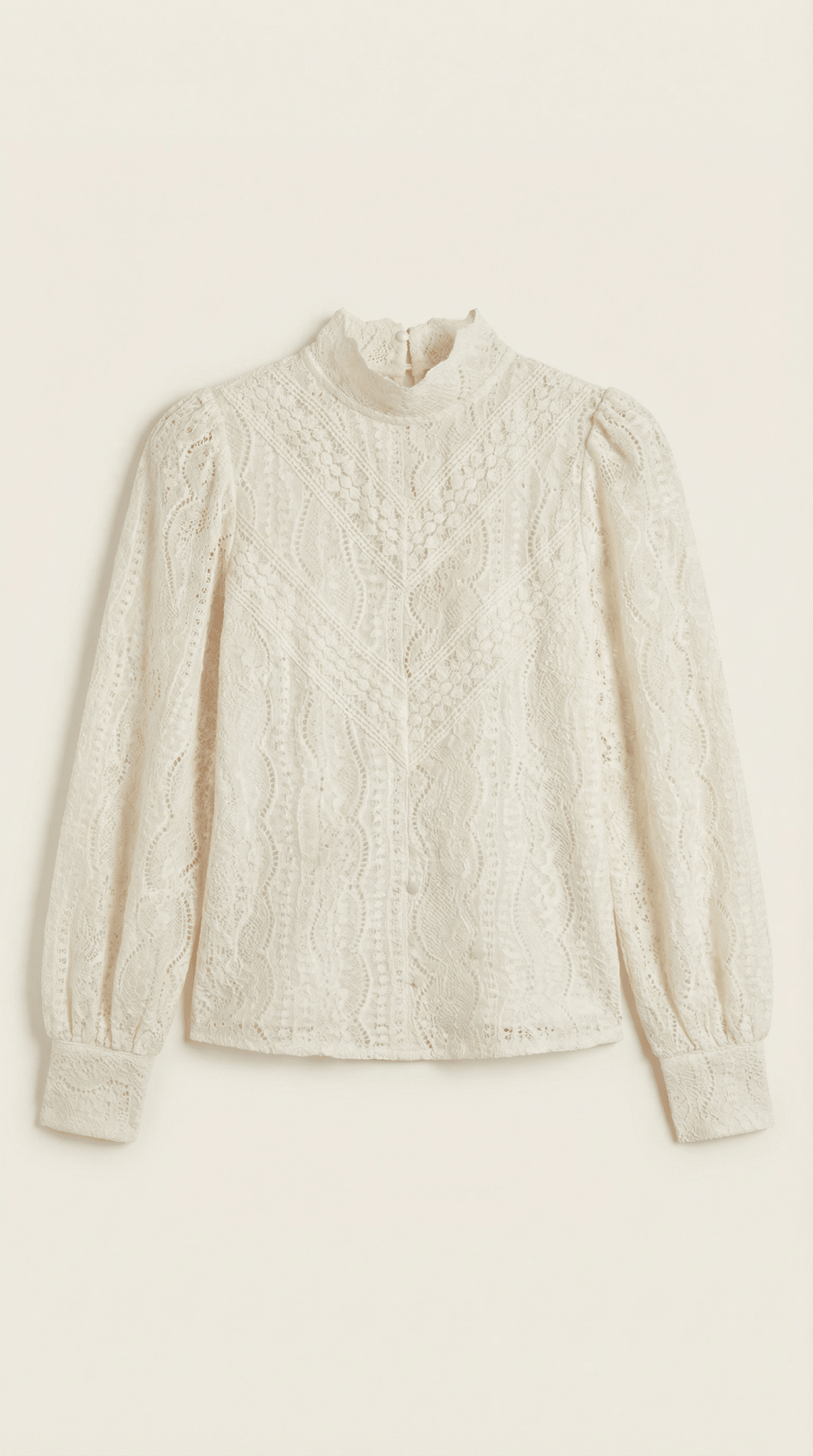Blouse femme — Manches longues Col montant droit