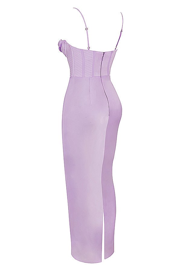 Vestido mini para mujer — ajustado con cierre trasero de lazo plisado