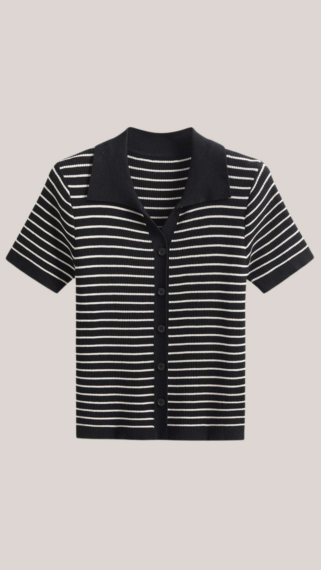 Polo femme — Patte de boutonnage avant Design col