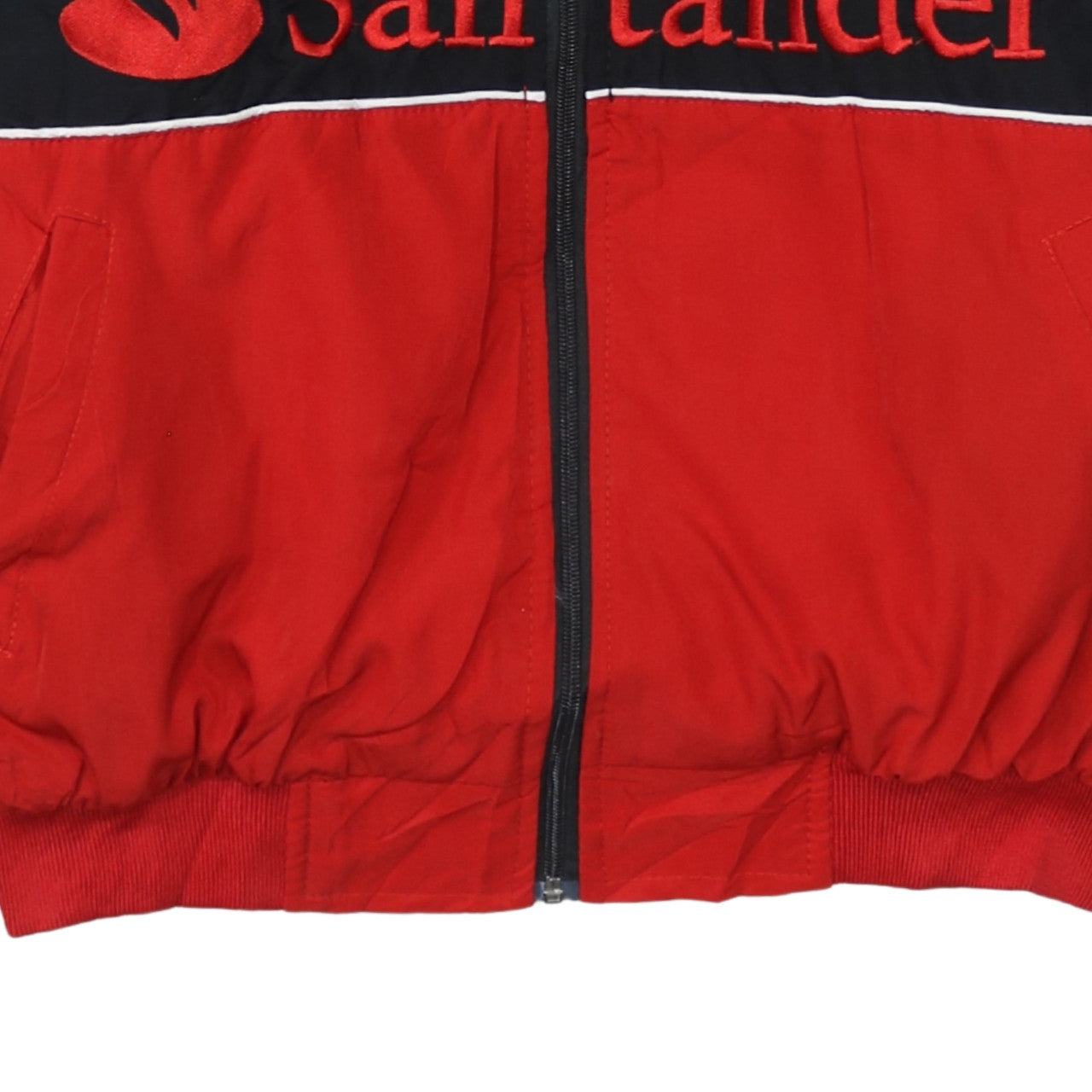 Chaqueta Nascar Mercedes-Benz negra y roja para hombre talla XLarge con logos bordados McLaren Bomber de carreras