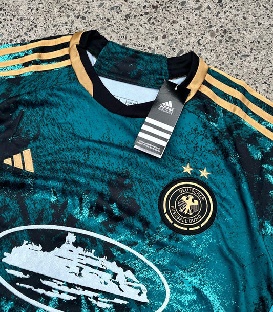 Introducing the Germany Green Marble Jersey X Corteiz: A Fusion of Football and Fashion