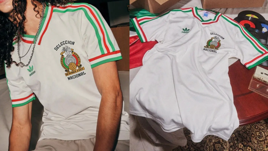 remake of the Mexico 1985 adidas Originals Retro Jersey