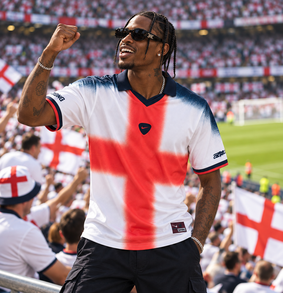 Cactus Jack x England Travis Scott Jersey: A Fresh Take on Football Streetwear