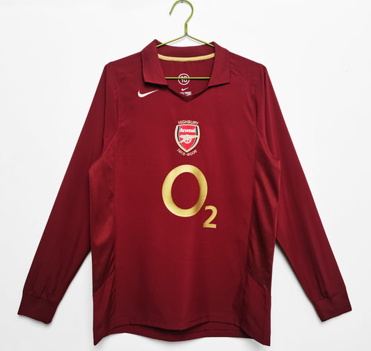 Arsenal 2005-2006 Long Sleeve Home Kit