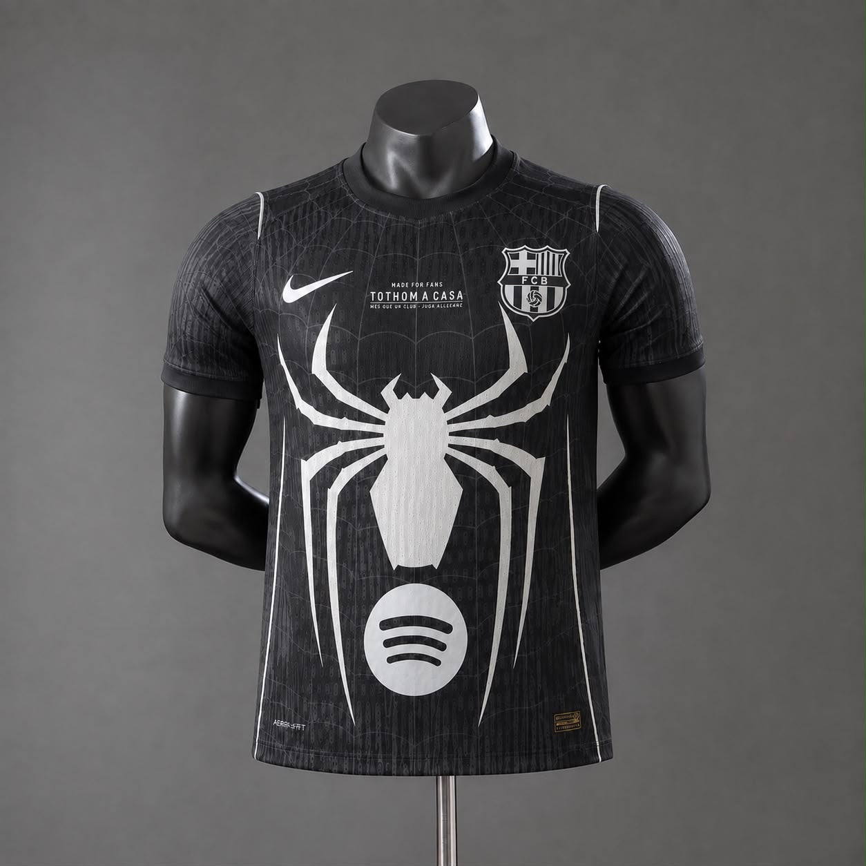 FC Barcelona Black Spider-Man Jersey