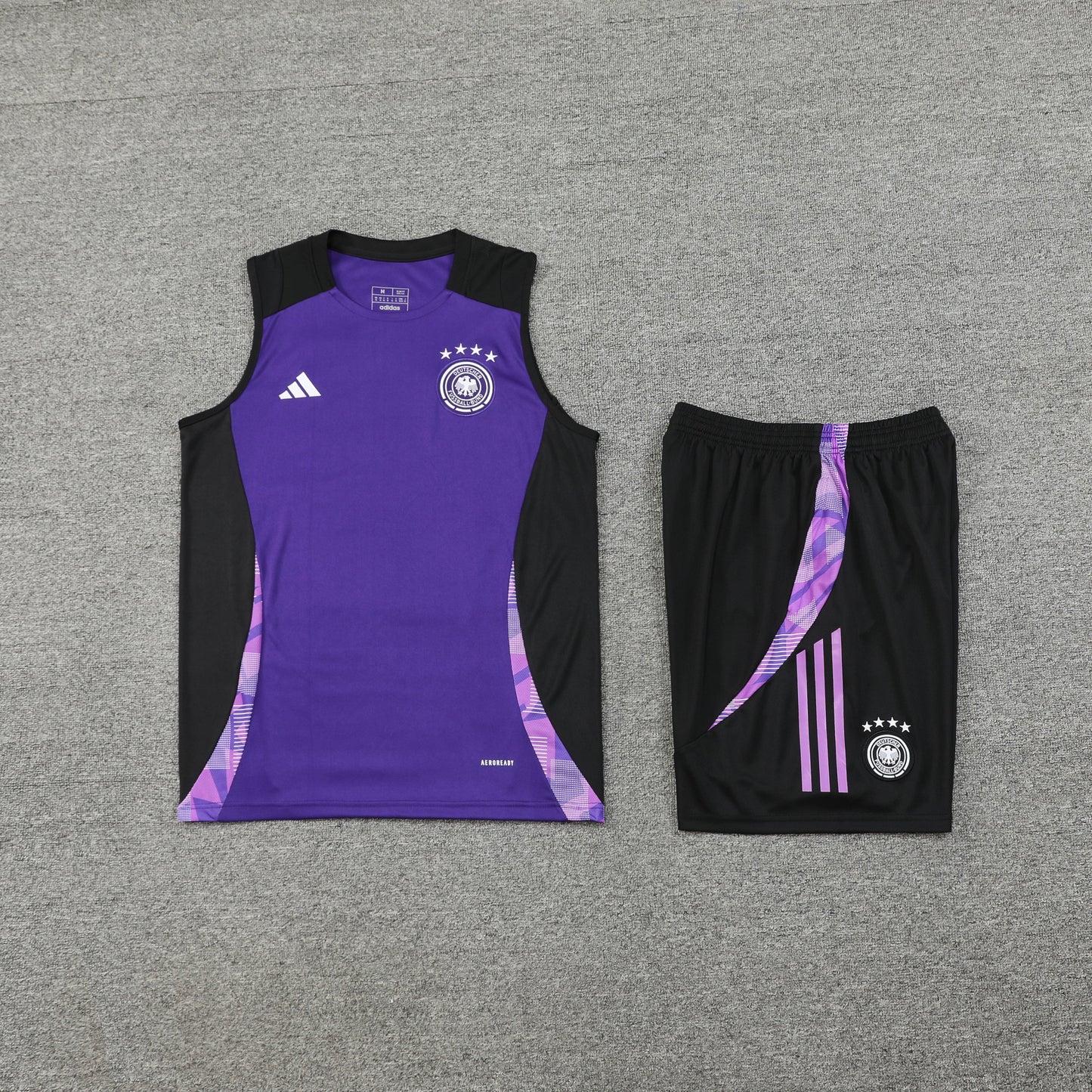 Ensemble d'entraînement violet sans manches Allemagne 2024/25