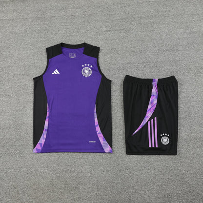 Ensemble d'entraînement violet sans manches Allemagne 2024/25