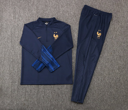 France 22-23  Blue  Junior Tracksuit