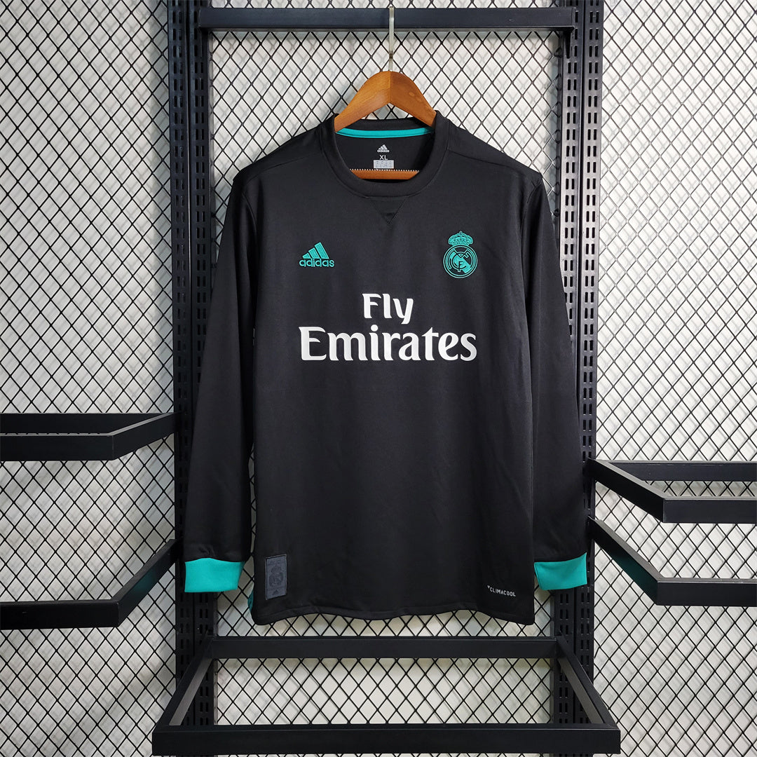 2017/2018 Real Madrid Auswärts Retro Trikot Langarm