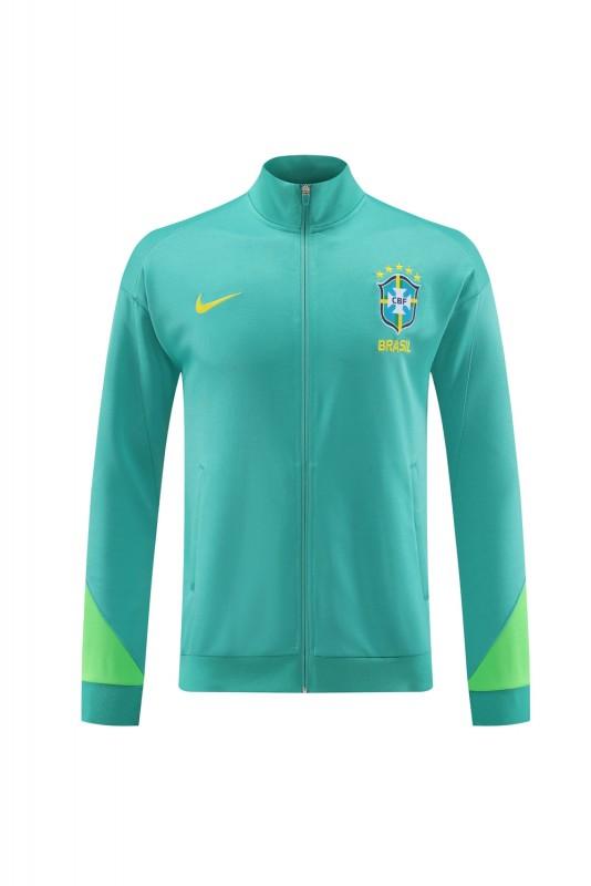 Survêtement vert Brésil 23-24 (fermeture éclair intégrale)