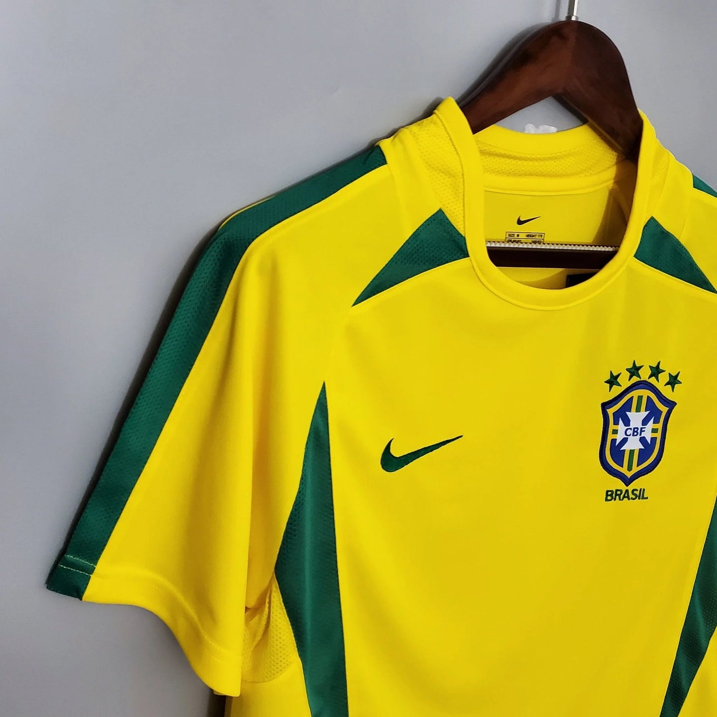 Maillot rétro domicile du Brésil 2002