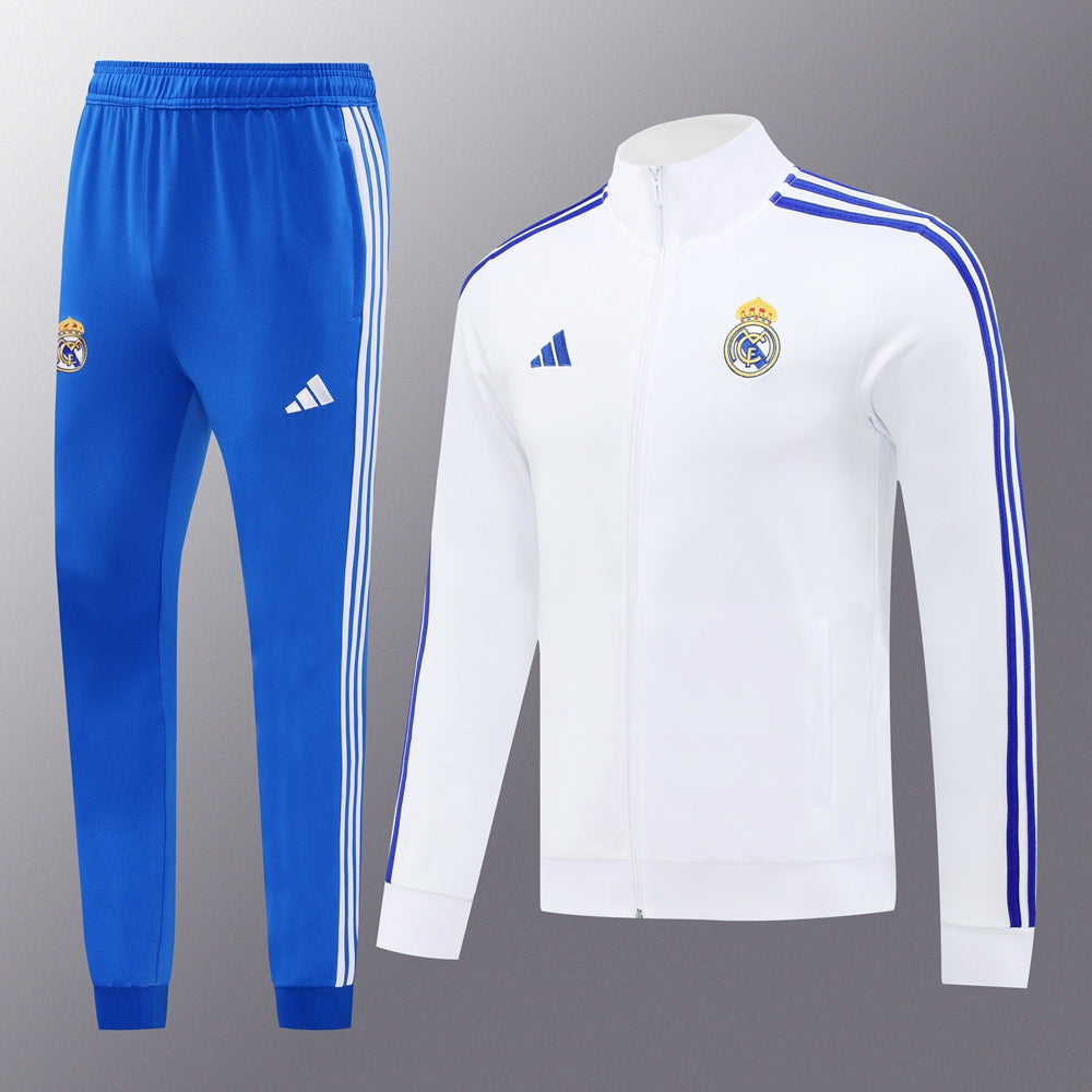 Real Madrid  White  Blue Full Zip