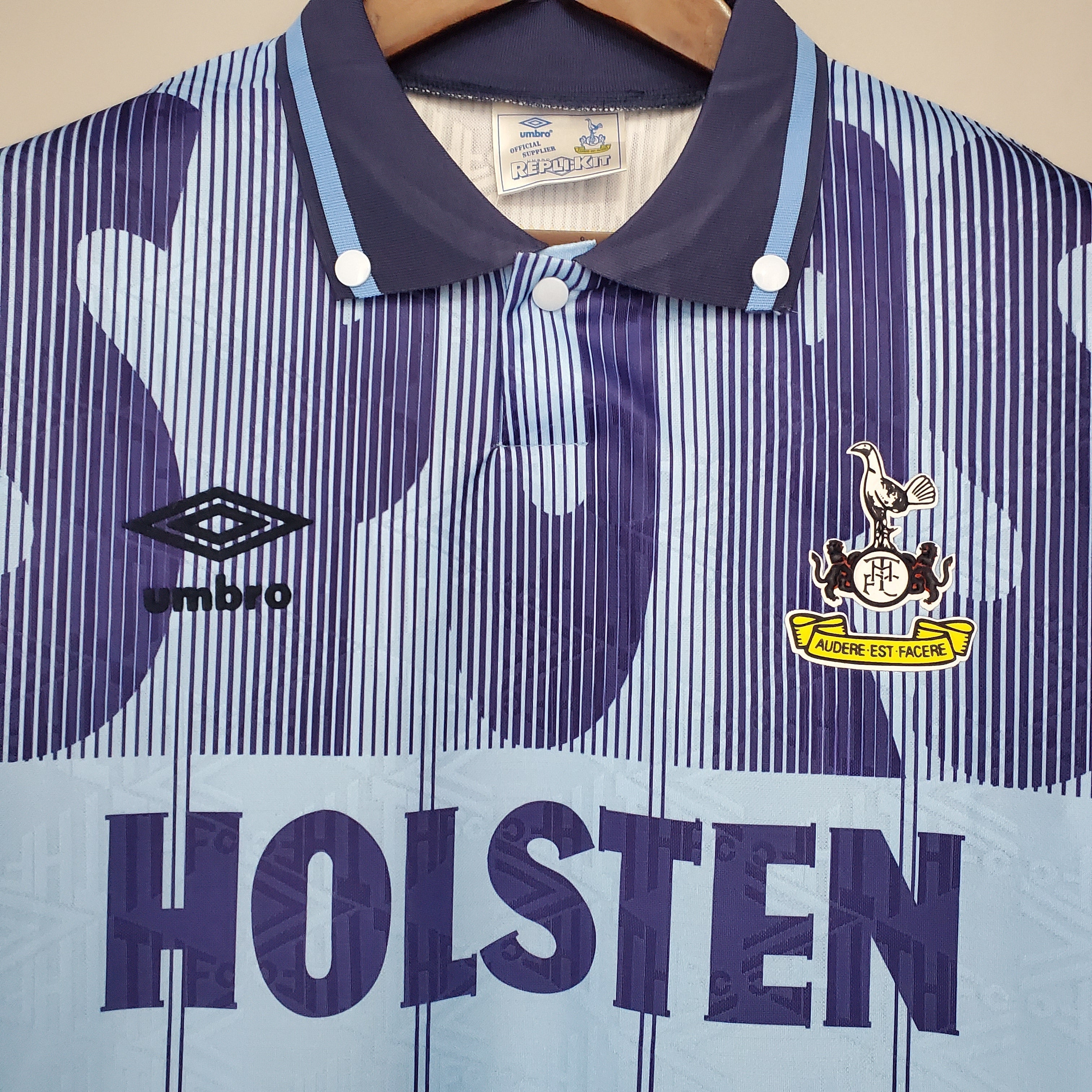 Equipación retro Spurs 1992/1994 tercera camiseta visitante Tottenham