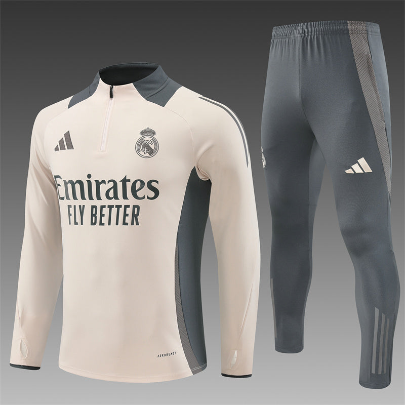 Real Madrid Tracksuit  Cream