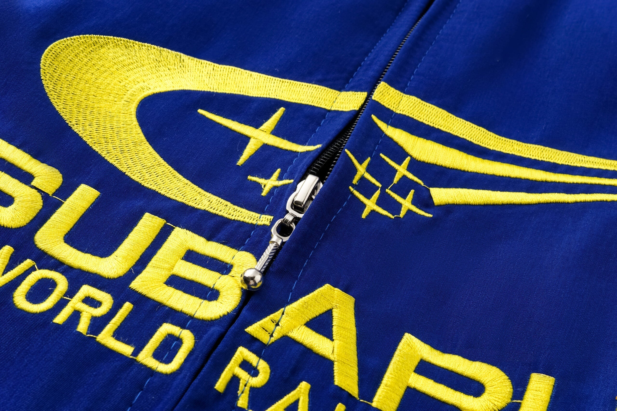 Subaru World Rally Team Jacket – Blue & Yellow Motorsport Racing Zip-U